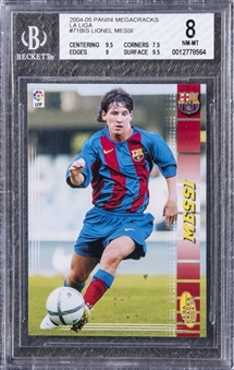2004-05 Panini Megacracks La Liga #71BIS Lionel Messi Rookie Card – BGS NM-MT 8